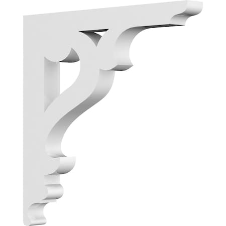 Ekena Millwork Brontes Architectural Grade PVC Bracket, 5/8"W X 6"D X 6"H BKTP01X06X06BR